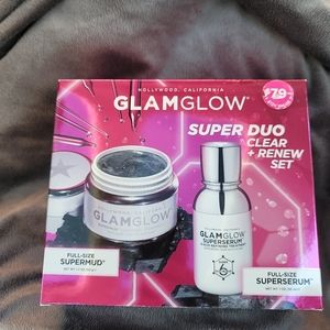 Glamglow Super Duo Clear + Renew 2 Pcs Set / New With Box.